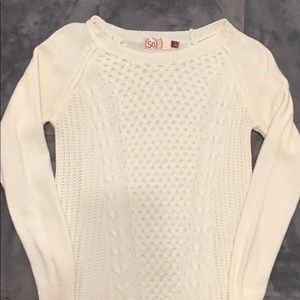 Cream knit sweater